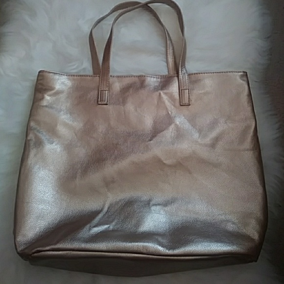 bronze beach bag